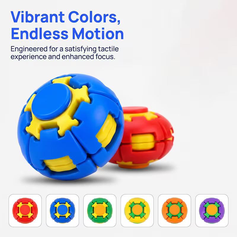 Bola Fidget Transformável – Brinquedo Sensorial de Rotação