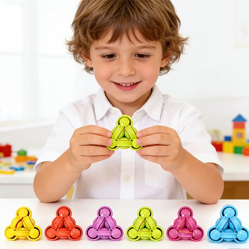 Brinquedo Triangular Flip Fidget – Brinquedo Sensorial de Dedo