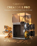 Flashforge Creator 5 Pro – Impressora 3D Multicolor e Multimaterial