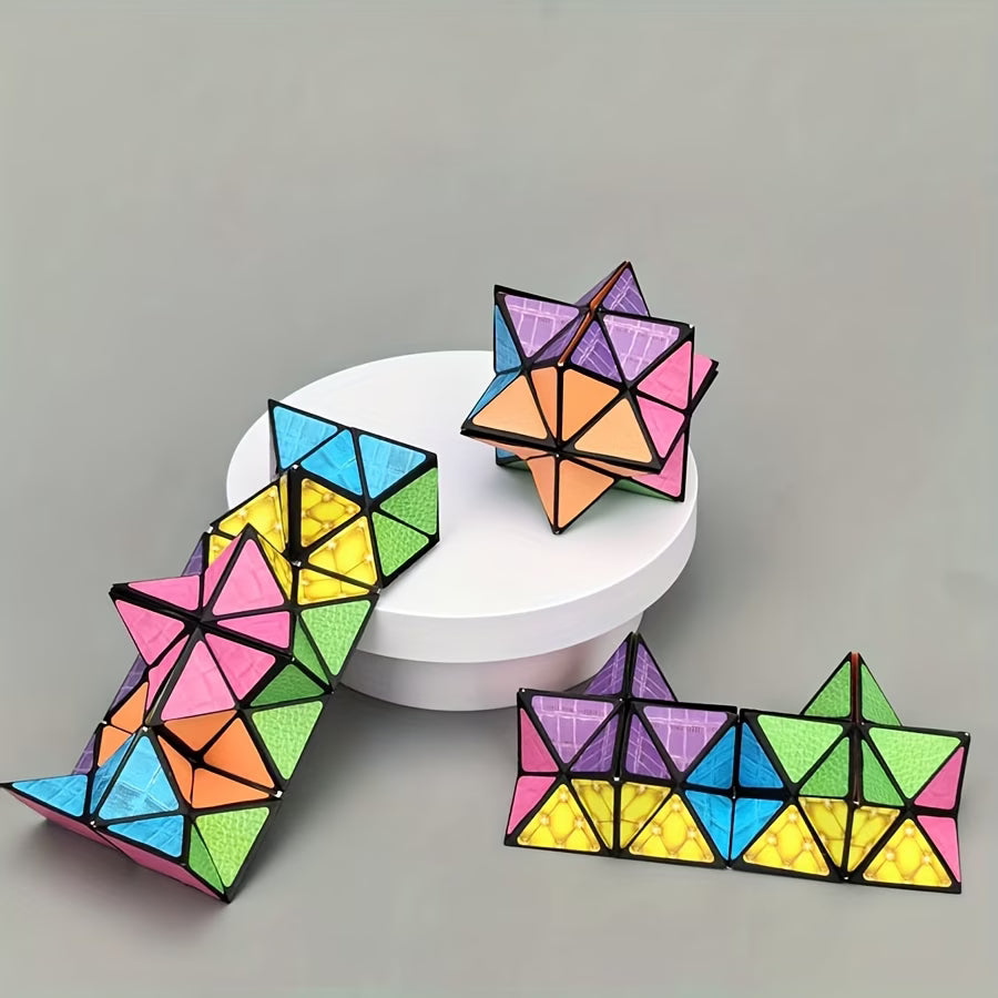 Cubo Infinito Transformável 3D Listrado