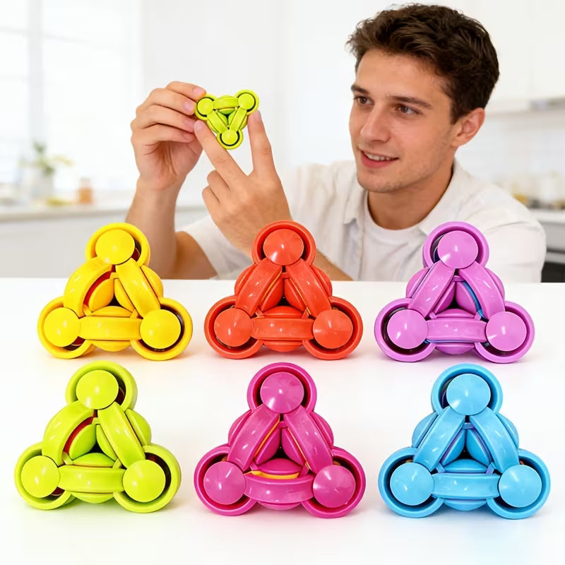 Brinquedo Triangular Flip Fidget – Brinquedo Sensorial de Dedo